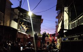 Kebakaran di Kecamatan Bontoala Makassar, Beberapa Armada Diturunkan Damkar