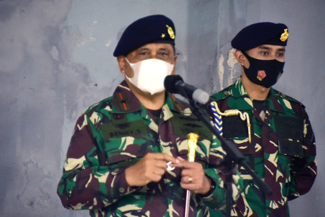 Komandan Lantamal VI (Danlantamal VI) Laksamana Pertama TNI Dr. Benny Sukandari, S.E., M.M., CHRMP.