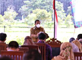 Gubernur Lampung Arinal Djunaidi dalam acara Rapat Koordinasi Lingkup Perkebunan se-Provinsi Lampung, di Taman PKK Agropark, Lampung Selatan, Selasa (2/2/2021).