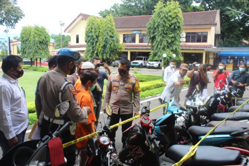 Tim Jatanras Polres Maros dan Tim Gabungan Polsek Moncolloe Berhasil Membekuk Dua Pencuri Sepeda Motor