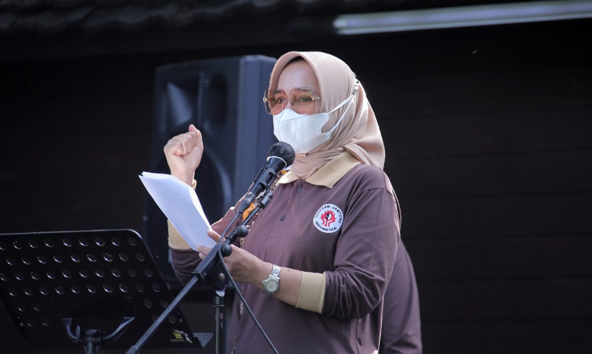 Ibu Riana Arinal Beri Semangat Yayasan Jantung Indonesia Lampung untuk Ikuti Seleksi Festival Olahraga Rekreasi Nasional VI di Palembang