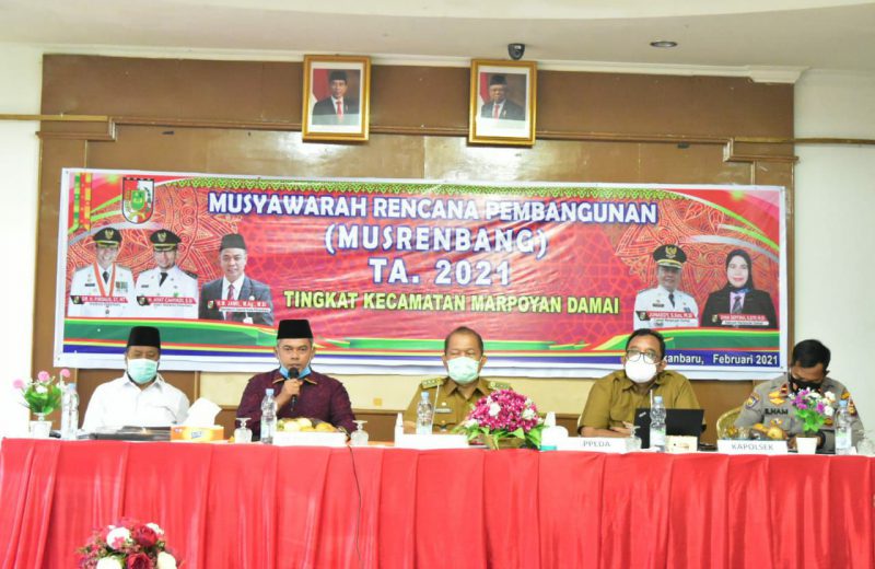 Musrenbang T.A 2021 Kecamatan Marpoyan Damai, Pekanbaru