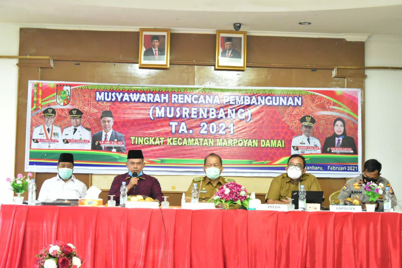 Musrenbang T.A 2021 Kecamatan Marpoyan Damai, Pekanbaru