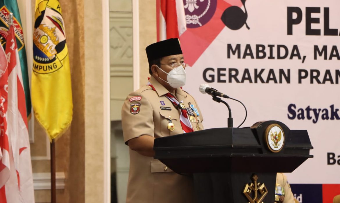 Gubernur Lampung Dilantik Sebagai Ketua Majelis Pembimbing Daerah Gerakan Pramuka Lampung