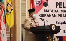 Gubernur Lampung Dilantik Sebagai Ketua Majelis Pembimbing Daerah Gerakan Pramuka Lampung