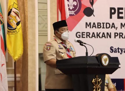 Gubernur Lampung Dilantik Sebagai Ketua Majelis Pembimbing Daerah Gerakan Pramuka Lampung