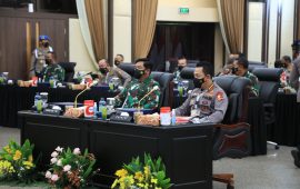 Rapim TNI-Polri 2021 Solidkan Barisan Kawal Vaksinasi Hingga Pulihkan Ekonomi Nasional