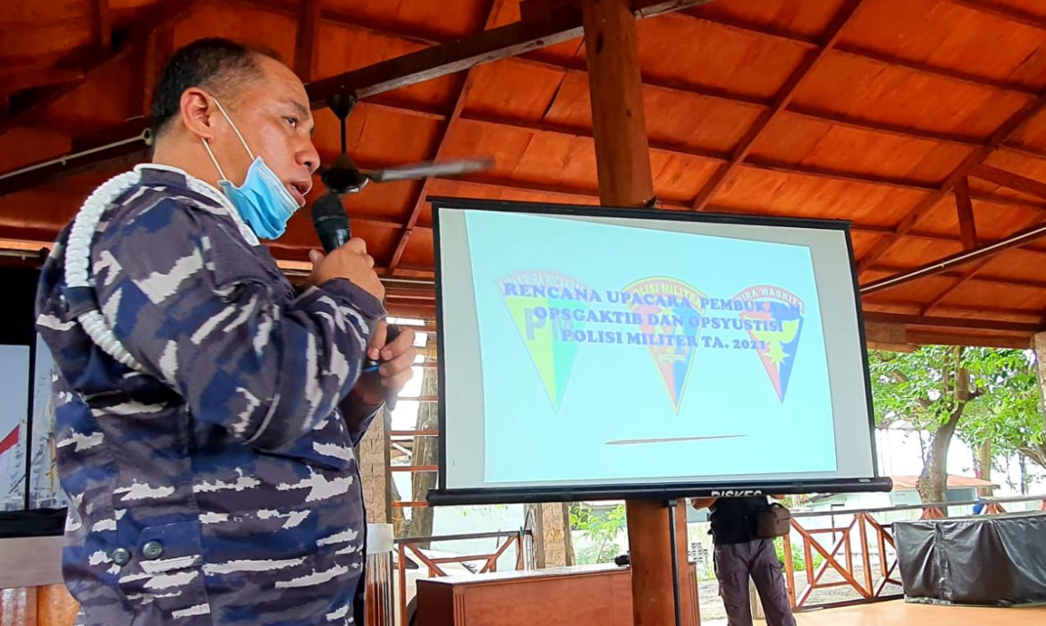Lantamal VI Makassar Jadi Tuan Rumah Upacara Pembukaan Operasi Penegakan Ketertiban dan Yustisi Gabungan Polisi Militer 2021