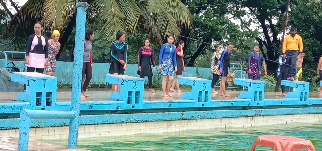 Calon Bintara Wanita (Cabawan) TNI AL Tahun Anggaran 2021 di Mako Lantamal VI Makassar