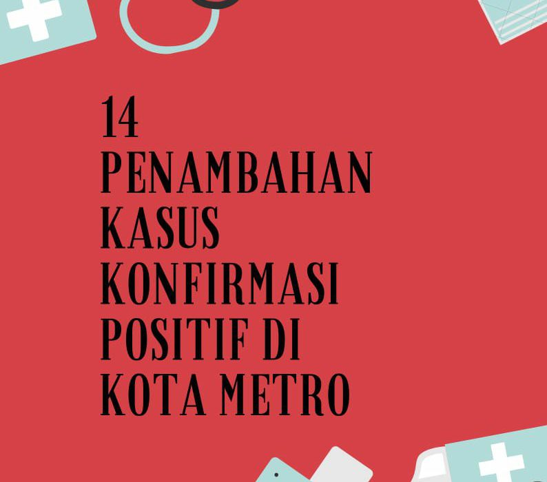 Kasus Positif Covid-19 di Kota Metro Bertambah 14 Orang