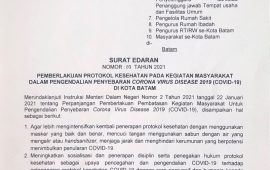 Teken Surat Edaran, Rudi Ajak Masyarakat Tetap Intensifkan Penerapan Prokes