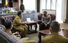 Jaga Stabilitas Keamanan dan Pertumbuhan Perekonomian Daerah,<br>Gubernur Arinal Dapat Dukungan dari Kapolda Lampung
