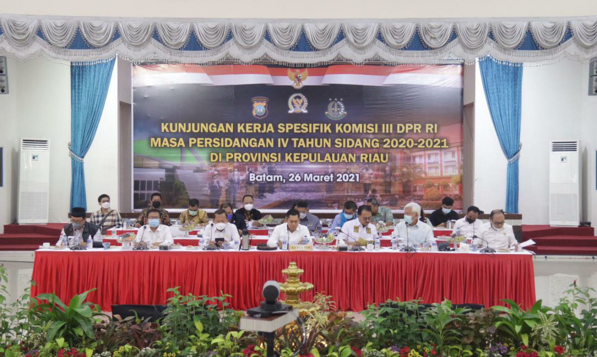 Kunjungan Kerja Spesifik Komisi III DPR RI ke Polda Kepri