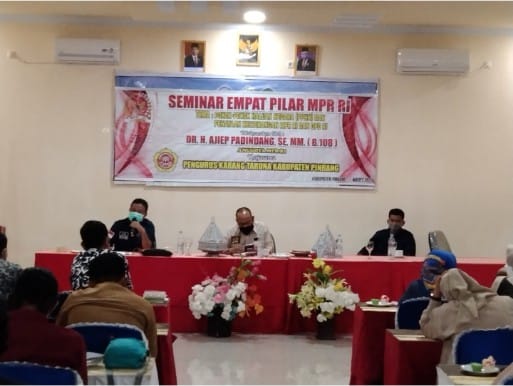 Seminar Empat Pilar MPR RI di SMK Neg 2 Pinrang Bersama Karang Taruna Pinrang
