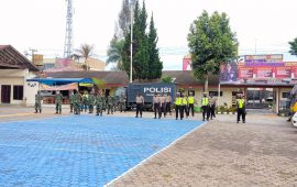 Polri dan TNI Patroli Gabungan Skala Besar Amankan Ibadah Kamis Putih di Kabupaten Karo