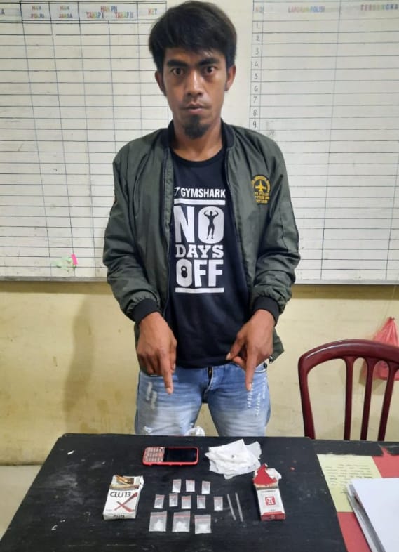 Tersangka dan Barang Bukti. Mapolres Tanah Karo