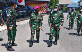 Ini Tujuan Wakil Kepala Staf Angkatan Laut Kunjungi Markas Sarang Petarung Yonmarhanlan VI Makassar