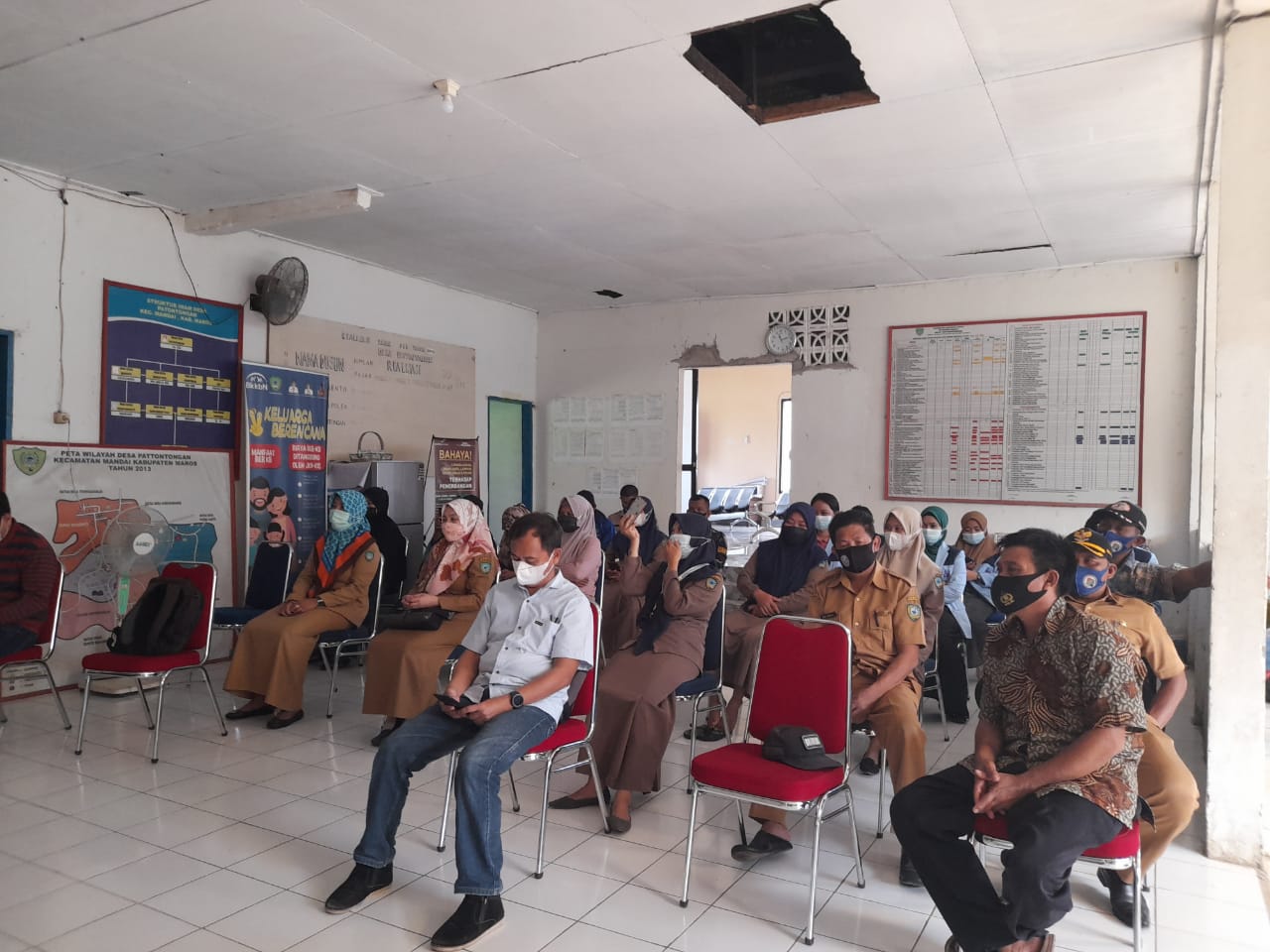 Kegiatan Pembekalan Pendataan Berbasis SDGS di Desa Pattontongan Kecamatan Mandai Kabupaten Maros ( Foto : Nur Fajriansyah )