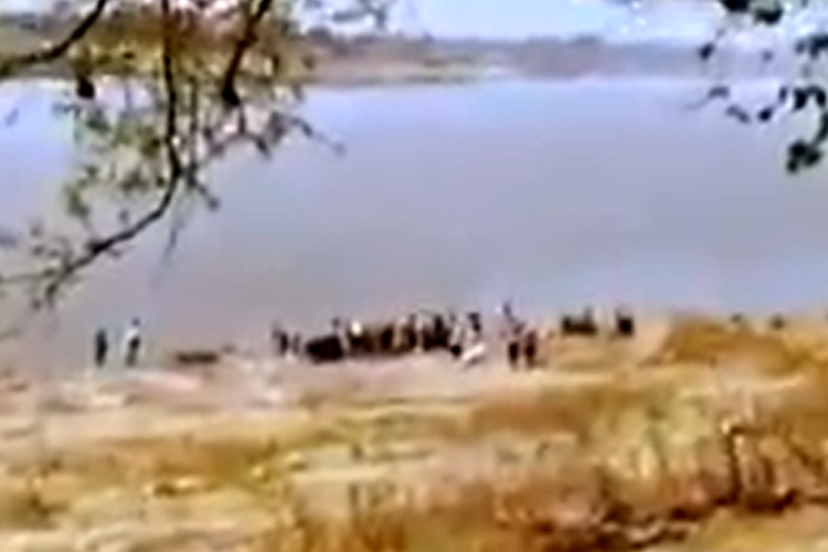India Pasang Jaring di Sungai Gangga, Puluhan Mayat Mengambang Diduga Korban Covid-19