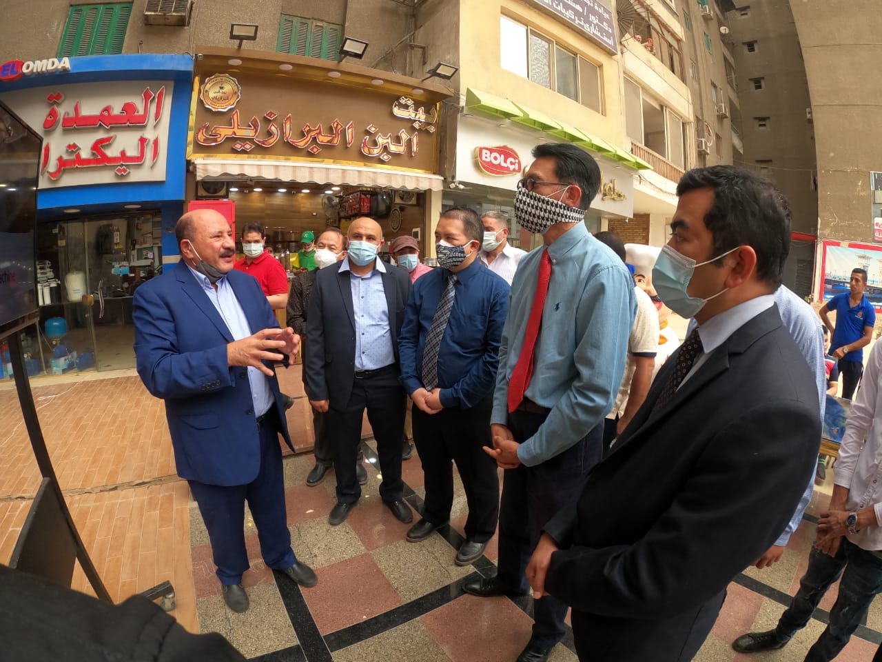 Dubes Mesir Luthi Rauf saat membuka Kedai Kopi Bayt El Bon Brazili Minggu 9 Mei 2021