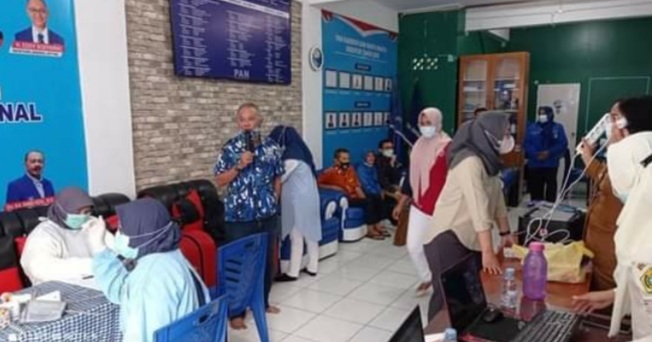 Sekertariat Dewan Perwakilan Daerah Kabupaten Karimun Partai DPD PAN Mengadakan Vaksinasi Gratis bagi Masyarakat Karimun