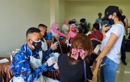 Lanud Hang Nadim Kembali Gelar Serbuan Vaksin di UIB Batam
