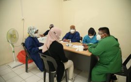 Tim Satgas Covid-19 Batam Gelar Rapid Test Massal di Rusun BP Batam Bida Ampar