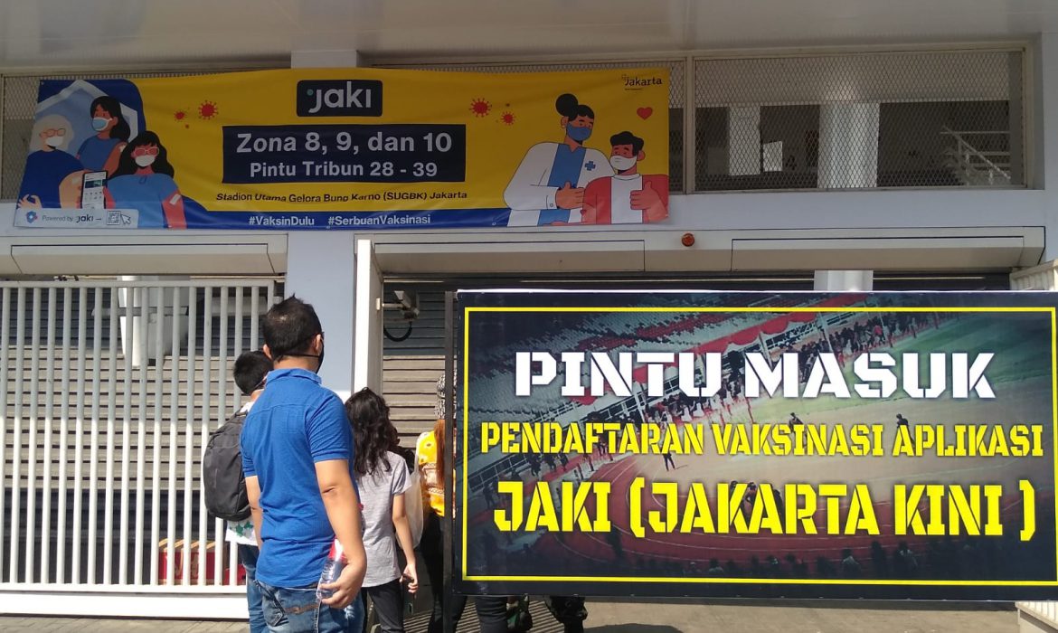 Program 1 Juta Vaksin Diminati Masyarakat Jakarta Hingga penuhi Stadion GBK