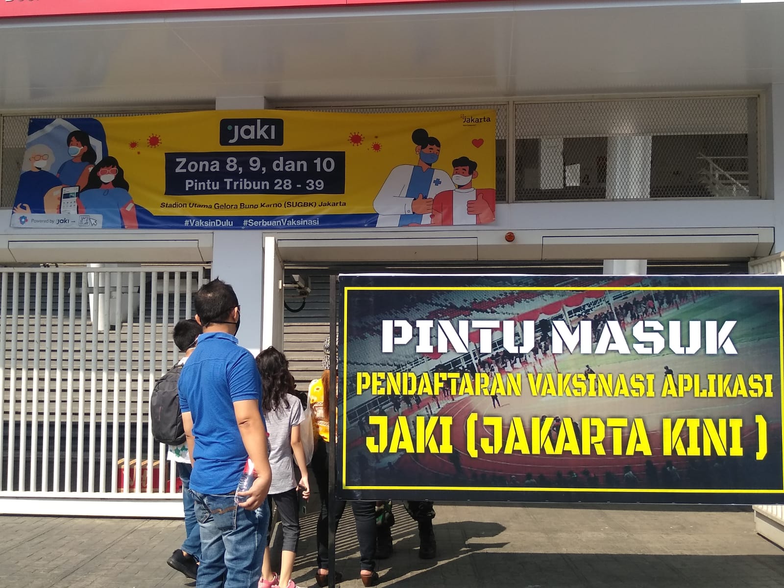 Program 1 Juta Vaksin Diminati Masyarakat Jakarta Hingga penuhi Stadion GBK