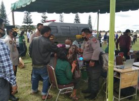 Polres Tanah Karo Menggelar Vaksinasi Massal Tahap 2