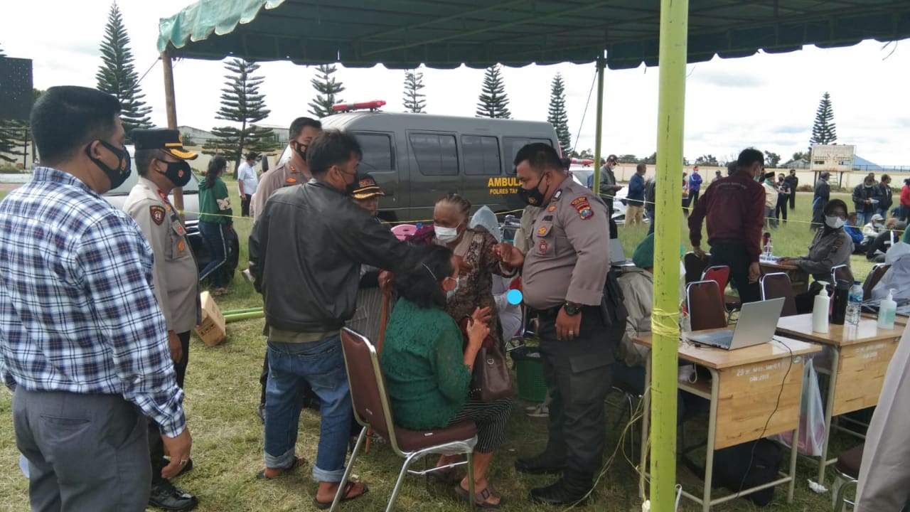 Polres Tanah Karo Menggelar Vaksinasi Massal Tahap 2