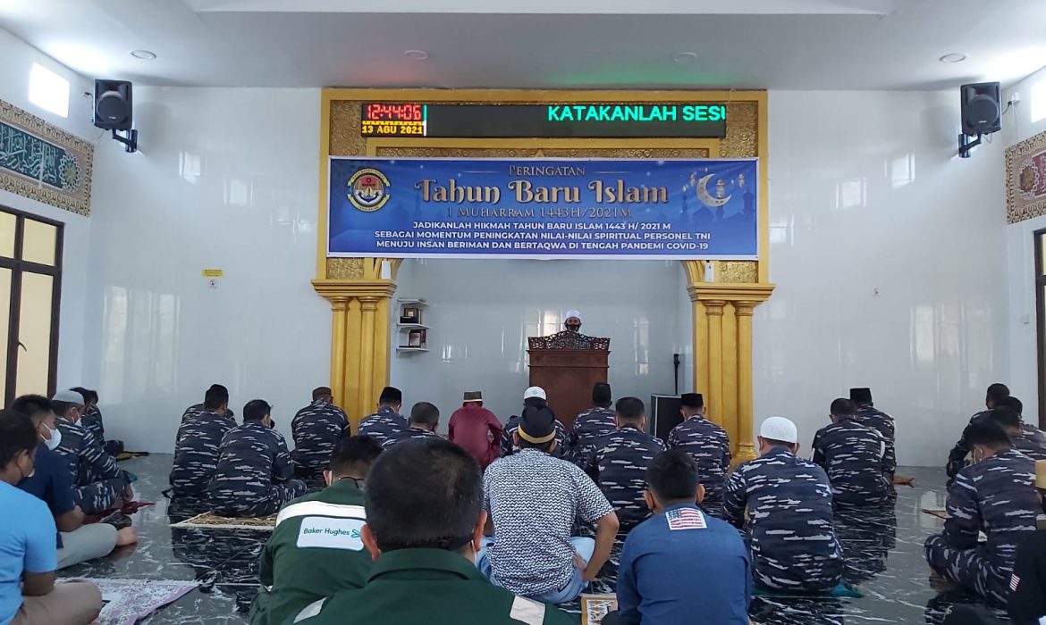 Peringati Tahun Baru Islam 1443 H, Lanal Batam Gelar Doa Bersama