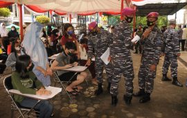 Serbuan Vaksinasi Covid-19 Hari Kedua di Poltekes Tanjungpinang Masih Didominasi Anak Usia 12-17 Tahun