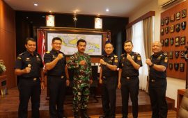 Danlantamal IV Terima Kunjungan Silaturahmi Kepala Kantor DJBC Khusus Kepri