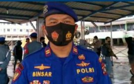 Kehadiran Penumpang KM Kelut yang Masuk ke Karimun dari Tanjungpriok Jakarta Mendapat Pengawasan Dari Satpolairud Karimun