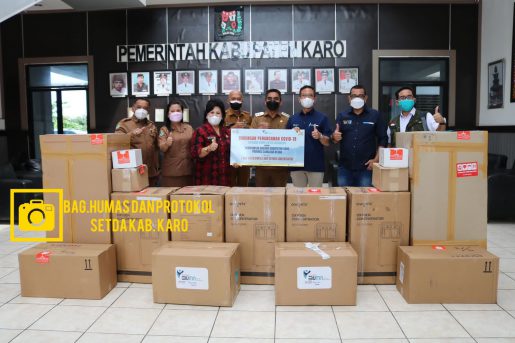 Pemkab Karo Menerima Bantuan Dari Yayasan BUMN Indonesia, Guna Penanganan Covid-19