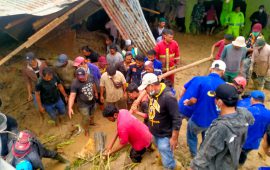 Longsor Terjang Lau Bawang Kabanjahe, 4 Unit Rumah Tertimbun Material dan 9 Orang Korban