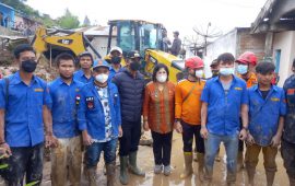 Dihadiri Bupati Karo, Karang Taruna Kelurahan Padang Mas Libatkan Diri Dalam Pencarian Korban Longsor