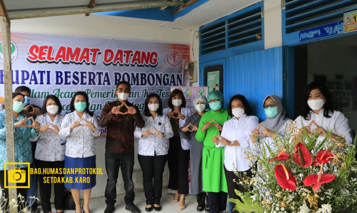 Yayasan Kanker Indonesia Cabang Kabupaten Karo Laksanakan Bakti Sosial Pemeriksaan IVA Test