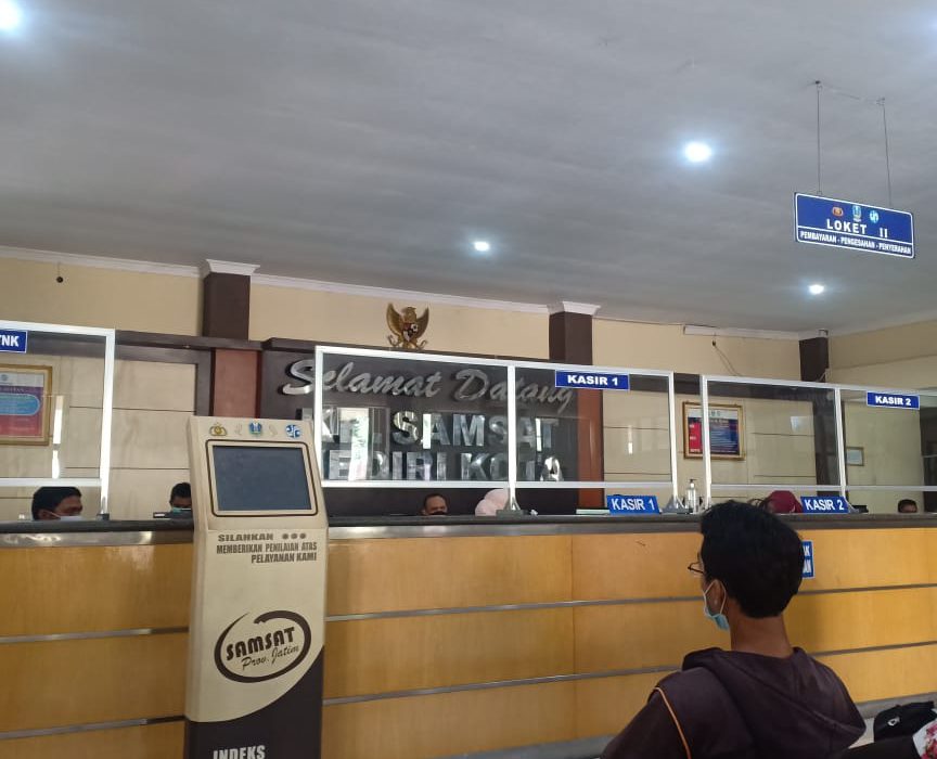 Ruang pelayanan KB.Samsat Kota Kediri