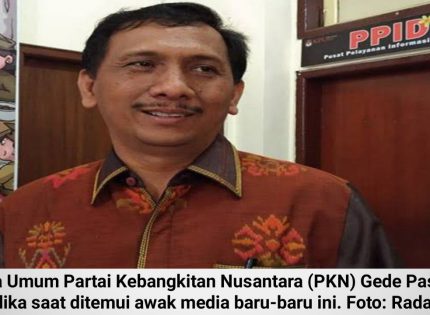 Tinggalkan Partai Hanura, Gede Pasek Suardika Kini Pimpin PKN