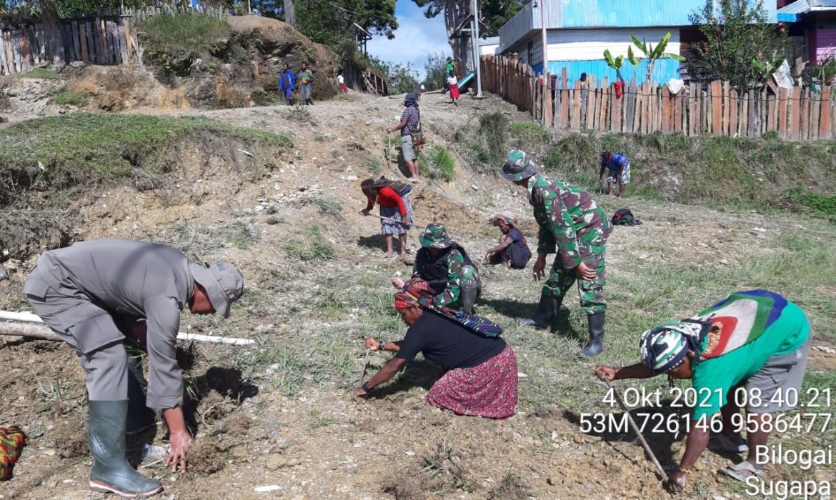 TNI-Polri Kembali Lanjutkan Karya Bakti dan Bakti Sosial Se-Kabupaten Intan Jaya