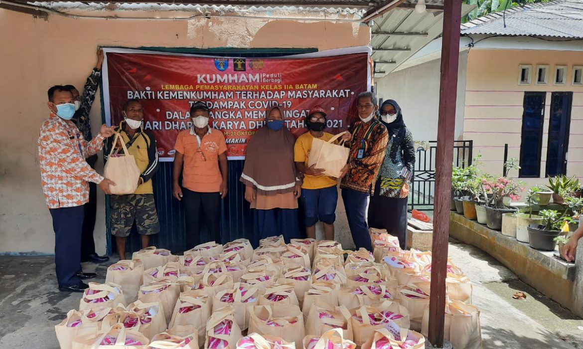 Peringati Hari Dharma Karya Dhika Tahun 2021, Lapas Batam Gelar Donor Darah dan Bakti Sosial