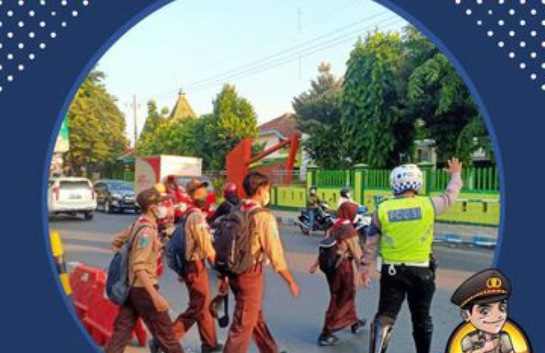 Giat Rutin Satlantas Polres Kabupaten Kediri Pagi Guna Terciptanya KAMSELTIBCARLANTAS