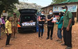 Sebanyak 64 Paket Bahan Pokok Disalurkan ACT Kepri ke Warga Punggur Batam