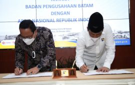 Hari Bakti 50 Tahun, BP Batam Tandatangani Kerjasama Kearsipan Bersama Arsip Nasional RI