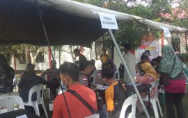 Sambut HUT ke-76, Satbrimob Polda Kepri Gelar Vaksinasi