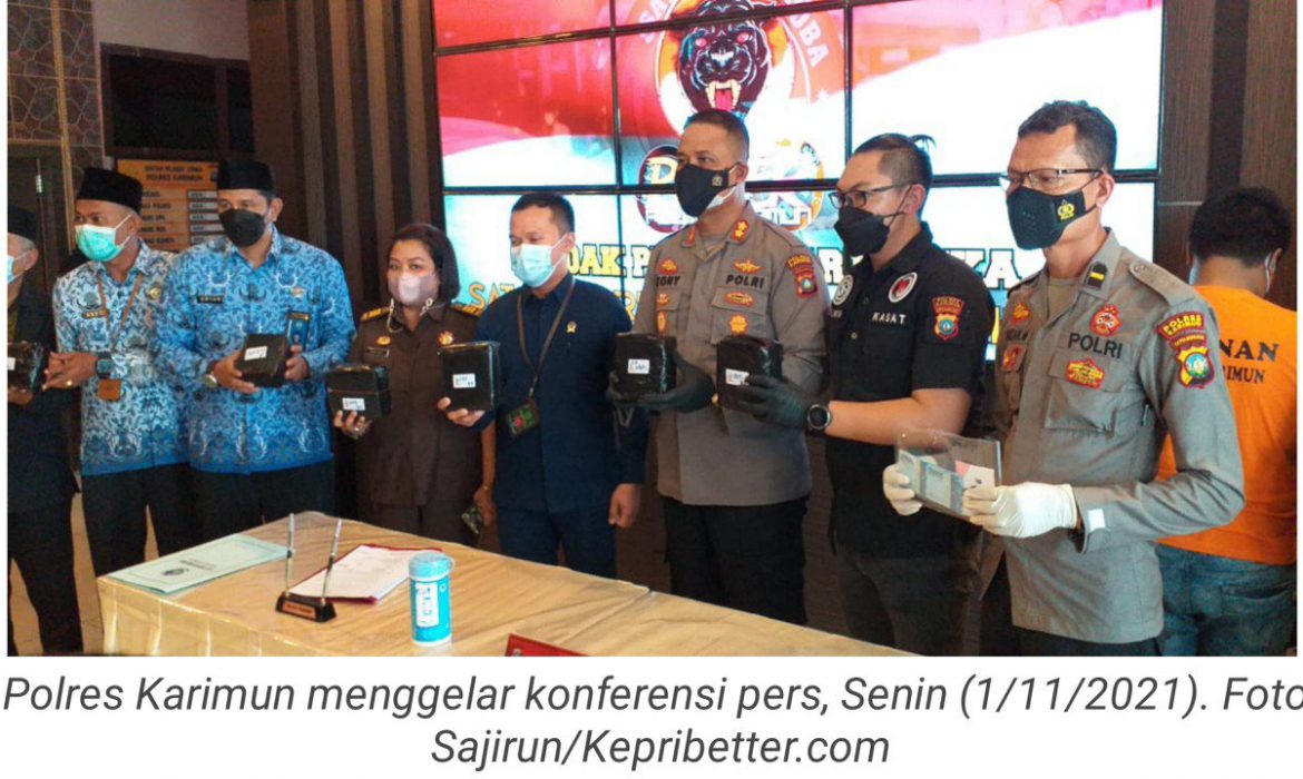 Polres Karimun Ungkap 6 Kg Sabu Sekaligus Musnahkan 1 Kg Sabu