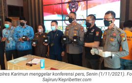 Polres Karimun Ungkap 6 Kg Sabu Sekaligus Musnahkan 1 Kg Sabu