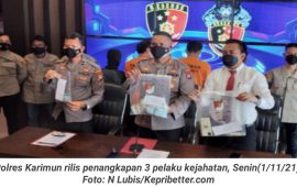 Satreskrim Polres Karimun Tangkap 3 Pelaku Kejahatan Jalanan